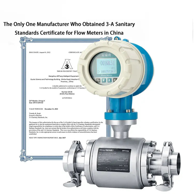 Electromagnetic Flow Meter for Food